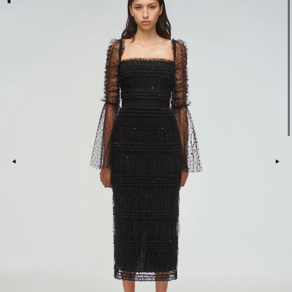 Black elegant cocktail / evening gown. True 10